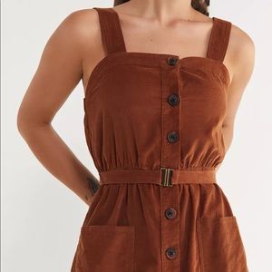UO Corduroy Button down Midi Dress